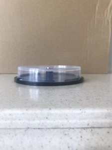 CD DVD Blu-Ray Spindle Cake Box Storage Container Holds 10 Discs Black - Picture 1 of 1