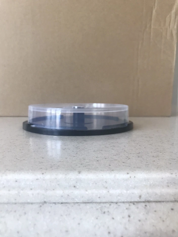 CD DVD Blu-Ray Spindle Cake Box Storage Container Holds 10 Discs Black - Image 1 of 1