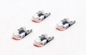 JC Wings 1/400 4Pcs Airport Trailer Tractor Plastic Model Airport Ground Handli - Picture 1 of 4