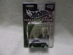 Hot Wheels 2002 Hall Of Fame Legends negro 36 cuerdas pilotos reales - Imagen 1 de 2