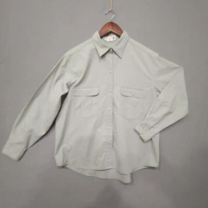 Vintage Wild Honey California Womens Long Sleeve Button Up Green Shirt Size L - Picture 1 of 6