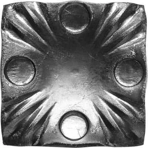 Wandrosette Bodenrosette Blende Abschluss 019.60 (60x60x4 mm) - Bild 1 von 2
