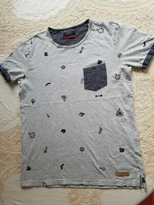 Adult unisex light grey cotton t-shirt,Selected Denim Company brand, size S - Picture 1 of 2