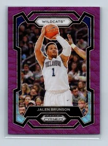 Selecciones del draft de Panini Prizm 2024 - Jalen Brunson #22 Purple Wave Prizm - Imagen 1 de 2