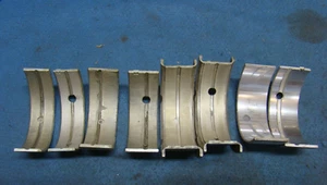 1956-1962 Chevrolet 235 Main Bearing SET 010 USA Made Locktab Uppers Doweled Low - Picture 1 of 3