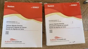 Hollister Restore Dressings 529937 Calcium Alginate 4"x4" 2 Boxes Partial & New - Picture 1 of 2