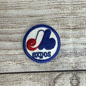 Vintage Montreal Expos Baseball Team Logo 2” Round Kraft Foods Promotional Patch - Picture 1 of 3