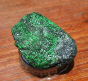 Maw Sit Sit Jade A Rough; 18.8 Grams. Burmese Classic Greens and Black Nugget. - Picture 1 of 10