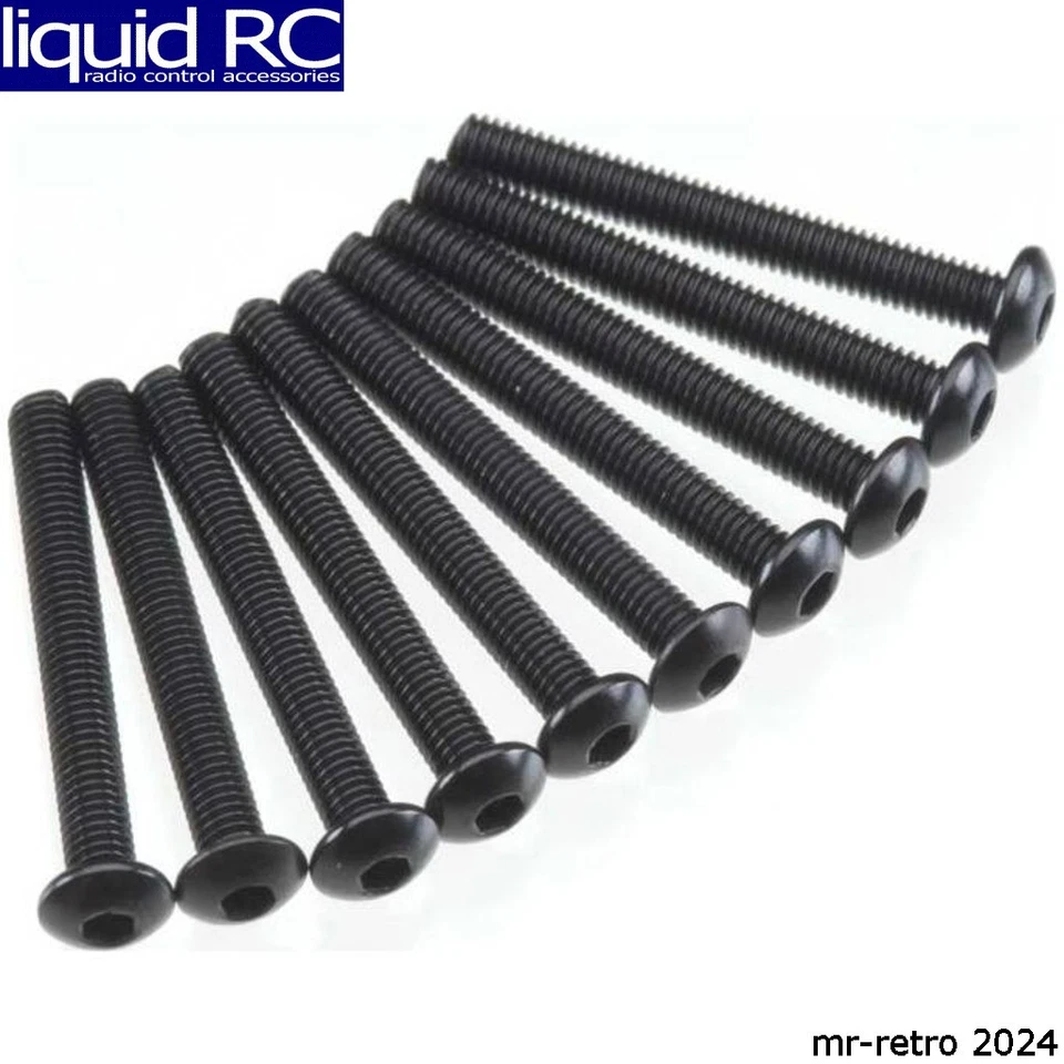 Axial Racing C0012 AXA120 Hex Socket Button Head M3x25mm Black 10 - Image 1 of 1