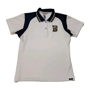 Pro Celebrity Women White/Blue Polo Shirt B & Tiger Embroidered Size S - Picture 1 of 11