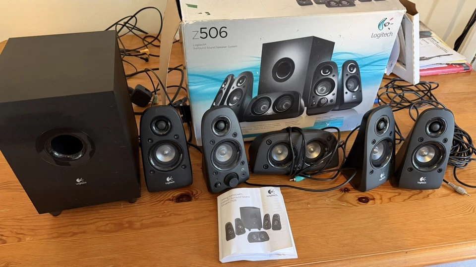 Logitech Z506 5.1 Sistema di altoparlanti surround con subwoofer. Con scatola.  - Immagine 1 di 2