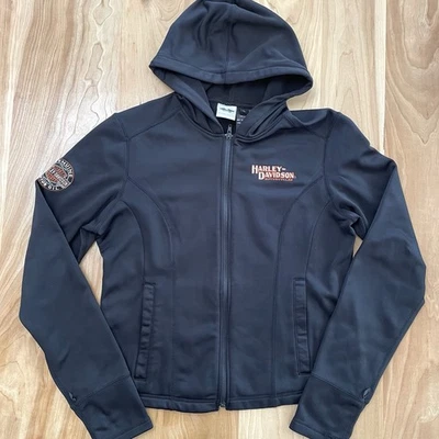 Флисовая куртка с капюшоном Harley Davidson Miss Enthusiast вкладыш - Изображение 1 из 4