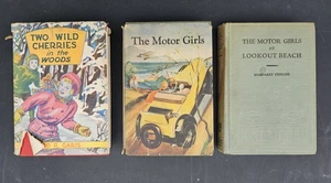 3 Books 1910 Motor Girls 1911 Lookout Beach 1937 Two Wild Cherries HC DJ - Picture 1 of 23