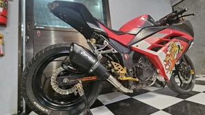 Protech Exhaust Pipe KAWASAKI NINJA 300 Z300 Type Black Rc-1 Fullsystem - Picture 1 of 2