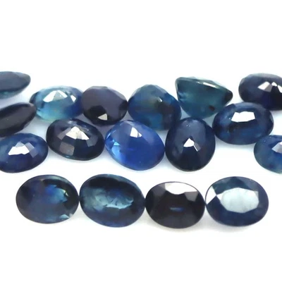 8,05 карата Мадагаскарский овальный сапфир зеленовато-синий с подогревом 22 шт. - Изображение 1 из 4