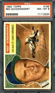 1956 Topps #165 Red Schoendienst (Centered) - PSA 8 - Picture 1 of 2