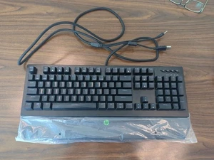 Used Hp Pavilion Gaming Keyboard 800 Mechanical Wired , Black - Picture 1 of 5