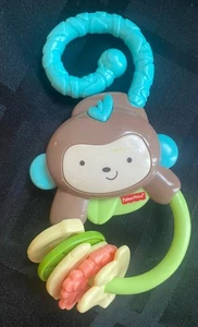 Fisher Price Kick N Play Baby Gym Monkey Rings Rattle Toy • Replacement Part - Picture 1 of 2
