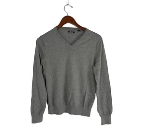 Izod Womens Gray Pullover Sweater Size Small Wool Blend V-Neck Easy Care - Picture 1 of 12