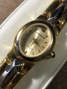 Liz Claiborne Women’s Dress Watch Gold & Silver Tone Wristwatch New Battery - Picture 1 of 21