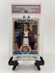 Henry Winkler Signed Happy Days Fonzie Trading Card A PSA/DNA Slab Encapsulated - Picture 1 of 2