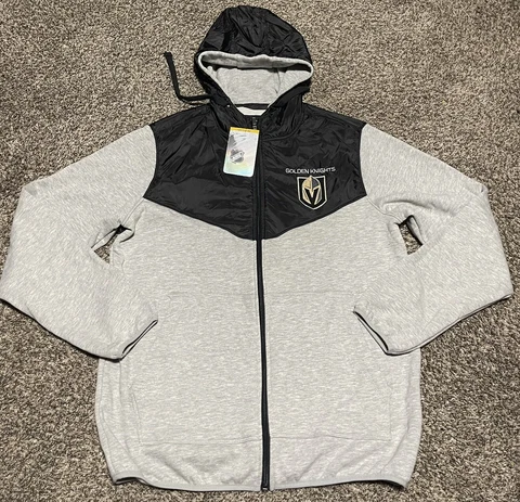 NWT Vegas Golden Knights Jacket Men’s Large Full Zip Hoodie By GIII Mens Medium Cover