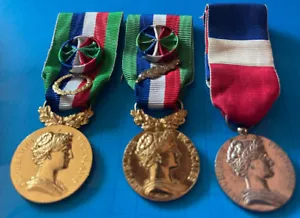3 Silver Class Medals +2 Red Models from the Ministry of Agriculture - Picture 1 of 9