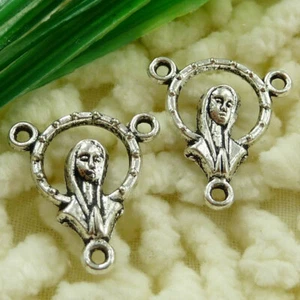 180 piezas conectores Saint Saint de plata tibetana 20X18MM S1495 HAZLO TÚ MISMO para fabricación de joyas - Imagen 1 de 6