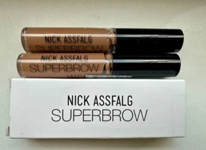 Nick Assfalg SUPERBROW Gel per sopracciglia 2 pezzi - marrone medio - Foto 1 di 5