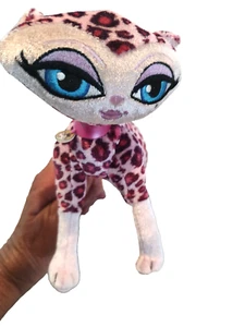 Bratz Leopard Pink Cat Brigitte Bobblehead Petz Plush Wired Poseable Toy Figure - Picture 1 of 8