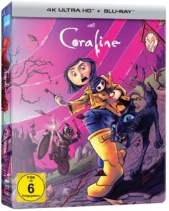 CORALINE (4K Ultra HD + Blu-ray Disc) Steelbook NEU+OVP - Bild 1 von 1