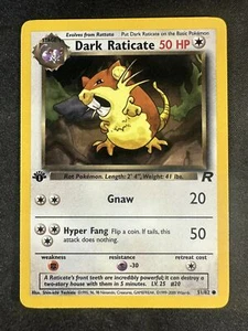 Pokemon TCG 51/82 Dark Raticate Team Rocket 1. Auflage Common NM/LP - Bild 1 von 2