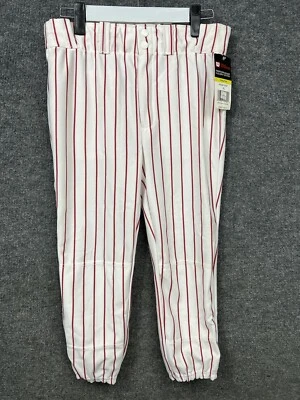Nuevos pantalones de béisbol Wilson juveniles talla XL blancos con rayas rojas A4208 Foto 1 de 4