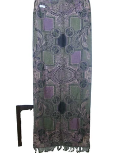 Pashmina Scarf/Shawl Long With Fringe, Size 74" x 27" - Picture 1 of 3