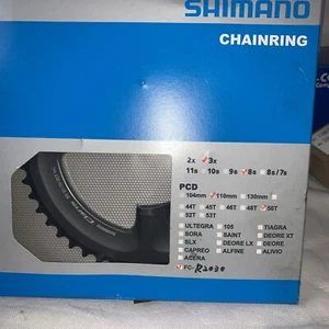 Shimano Claris FC-R2030 50T Road Bike Outer Chainring 8s Grey 50/39/30 SH-658-T6 - Picture 1 of 3
