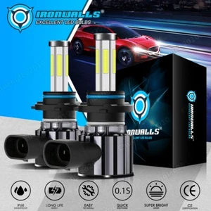 6-Sides LED Headlight 9006 HB4 6000K Low Beam Bulbs Super White Bright 1500000LM - Picture 1 of 12