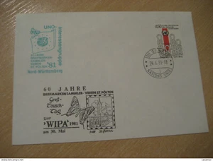 Geneve Switzerland 1981 Butterfly Papillon Cancel Cover UNITED NATIONS Butterfli - Imagen 1 de 1