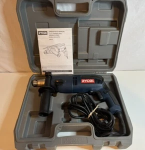Taladro percutor de velocidad con cable variable Ryobi D551H de 1/2 pulgada con estuche manual - Imagen 1 de 9