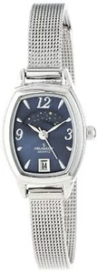 Peugeot 712BL Slim Mesh Decorative Sun Moon Phase Face Vintage Dress Watch - Picture 1 of 2