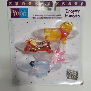 Pooh Disney Pooh, Tigger, Piglet, Eeyore, Vintage Drawer Handles Includes Screws - Bild 1 von 12