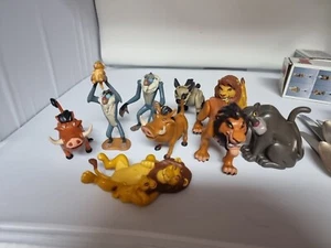 Vintage 90s Disney Lion King Action Figures 9 LOT PVC Pumbaa Simba / Plastic - Picture 1 of 5