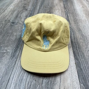 Ralph Lauren Polo Kids Boys Youth Hat Cap Strap Back Yellow Blue Big Pony 8-20 - Picture 1 of 11