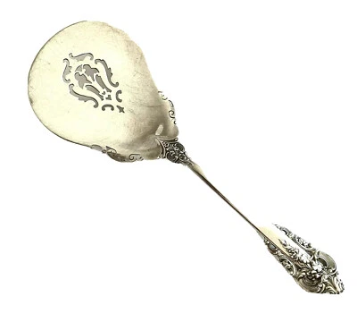 Wallace GRANDE BAROQUE Solid Sterling Silver Pierced Tomato Server No Mono    - Image 1 of 4