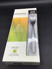 Skandia Tidal Frosted 5 Piece Flatware Place Setting Service For 1 Stainless