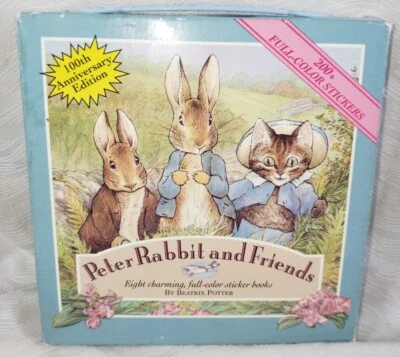 1992 Box Set Of 8 Peter Rabbit And Friends Full Color Sticker Books  Foto 1 de 4