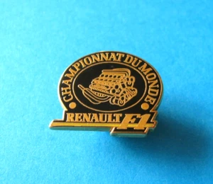 F1 Renault Engine Pin Badge. VGC. Arthus Bertrand. Gold & Black Enamel. - Picture 1 of 4