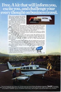 Aviones Beechcraft 1978 aviones vuelo viaje anuncio impreso idea de regalo única (2695) - Imagen 1 de 1