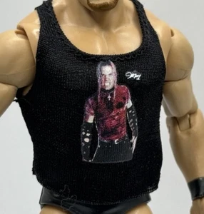 WWE Jeff Hardy Tank Top Shirt Rare Accessory Mattel Figure Clothes 1/12 G2 - Picture 1 of 1