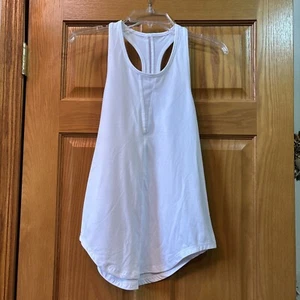 Camisa ZYIA Active para mujer mediana blanca sin esfuerzo camiseta sin mangas espalda deportiva malla - Imagen 1 de 6