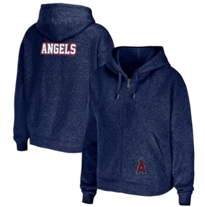 WEAR by Erin Andrews Los Angeles Angels Women's Navy Full-Zip Hoodie Size XS - Picture 1 of 1